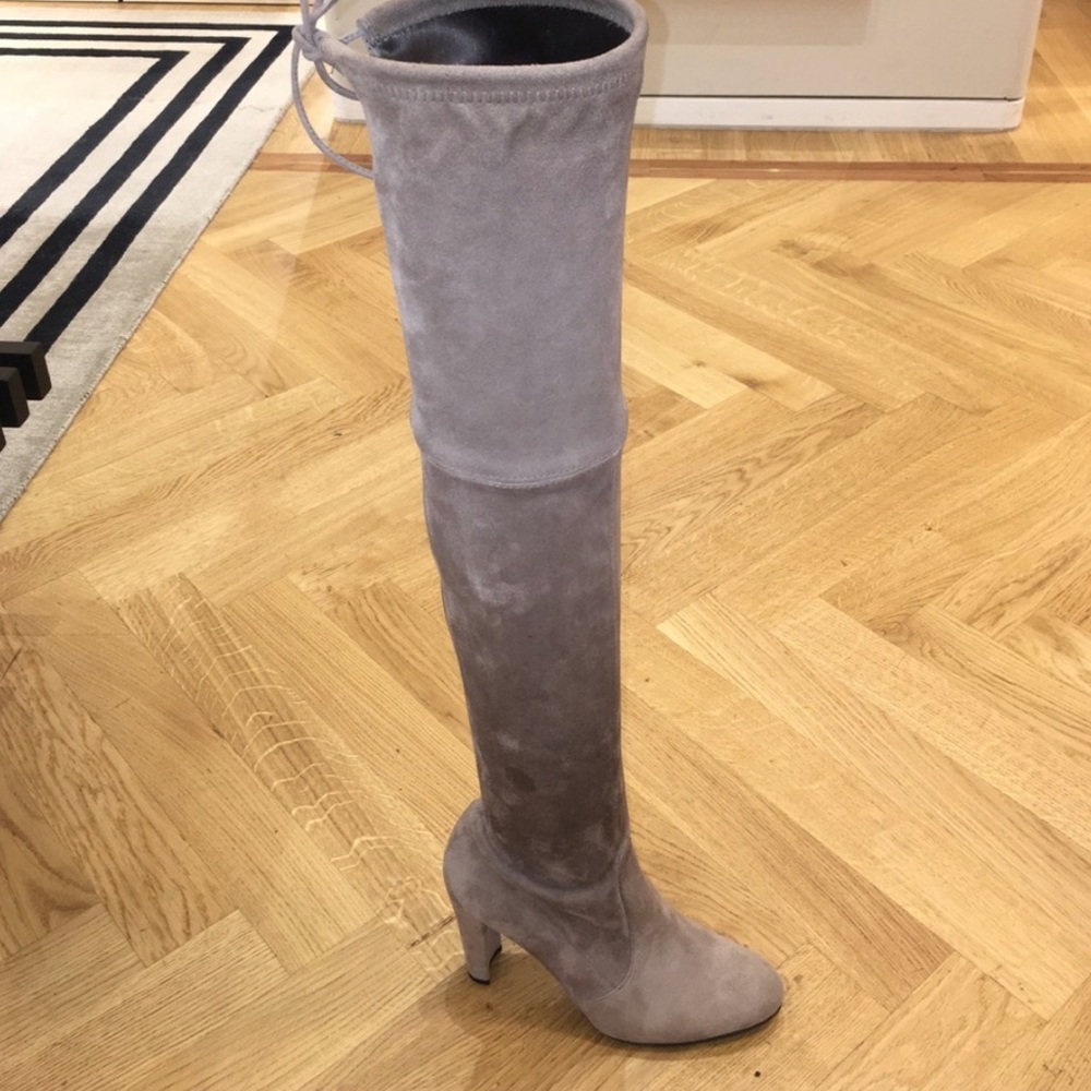 Stuart Weitzman highland topo suede boot (over the knee)